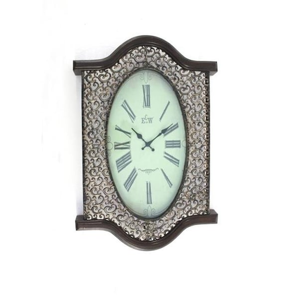Teton Home WD-031 Metal & Wood Wall Clock - Pack of 2 WD-031 - main